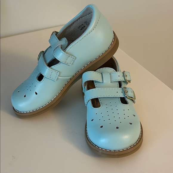 FootMates Mint Green Kids Dress Shoes - Picture 2 of 7